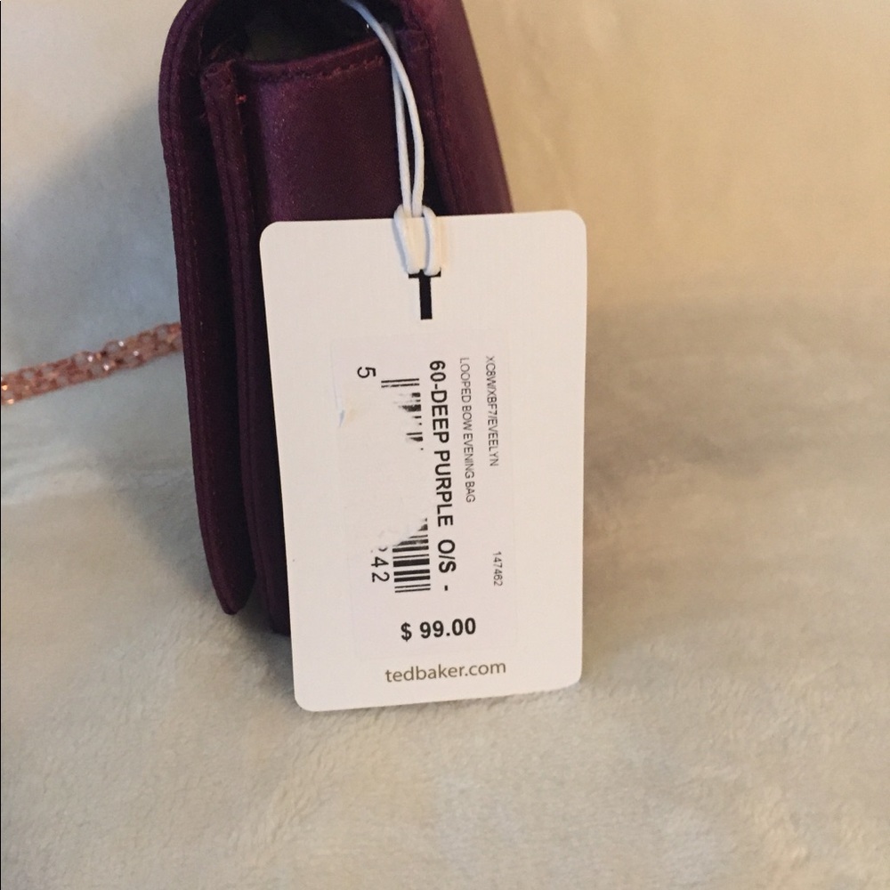 Ted Baker London Eveelyn Bow Satin Evening Bag - Picture 6 of 11